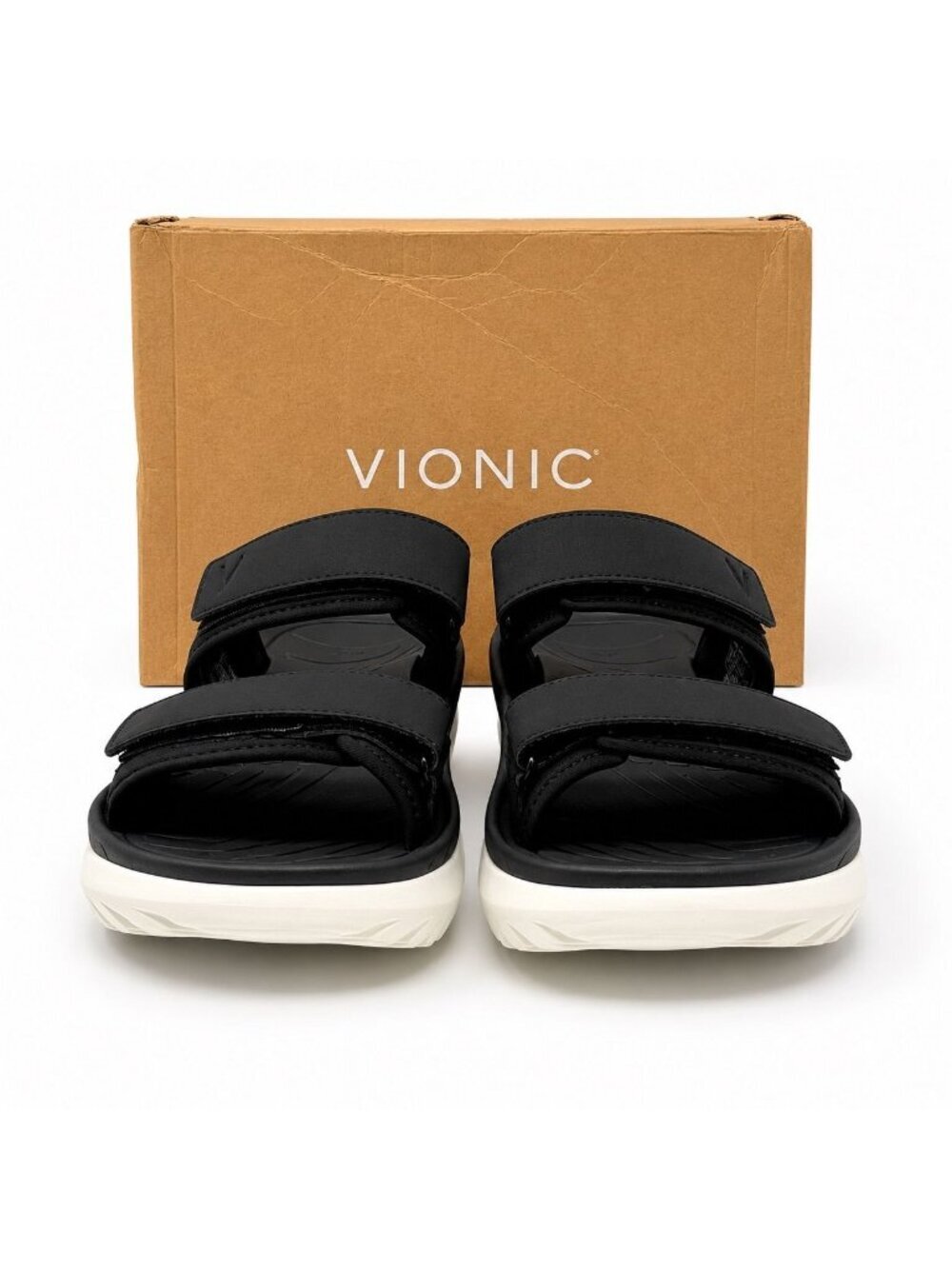 Vionic Renewal Supportive Womens 9 Black Adjustable Recovery Sport Slide Sandals - Picture 5 of 11